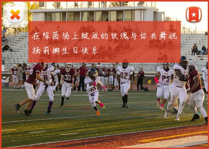 在绿茵场上绽放的玫瑰与你共舞祝杨莉娜生日快乐